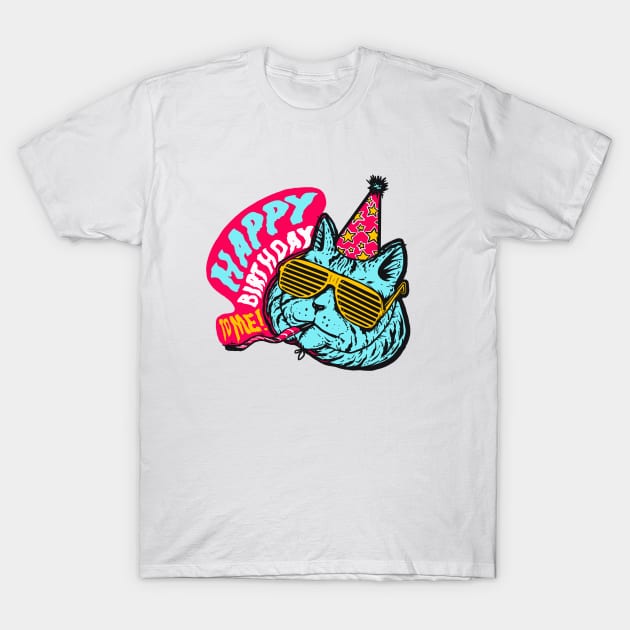 Happy Birthday T-Shirt by MeFO